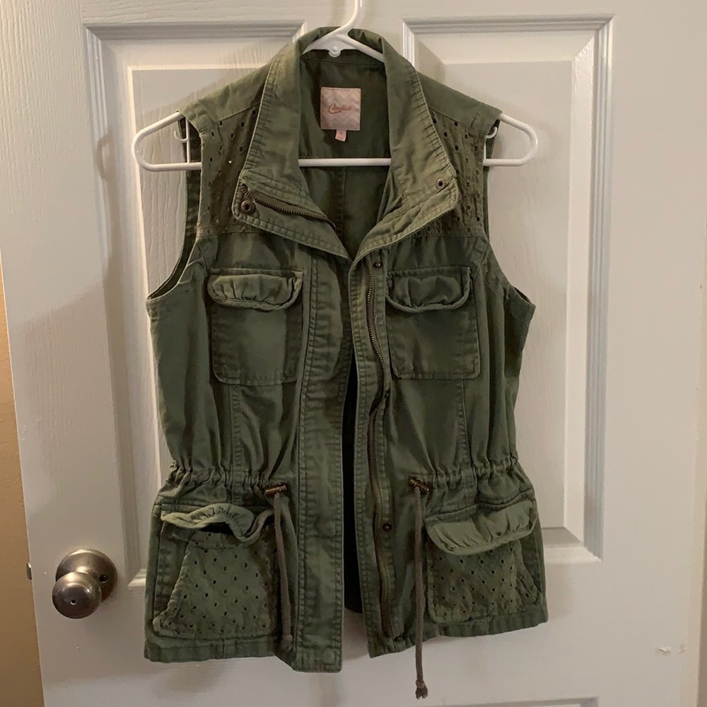 Candies Olive Green Utility vest